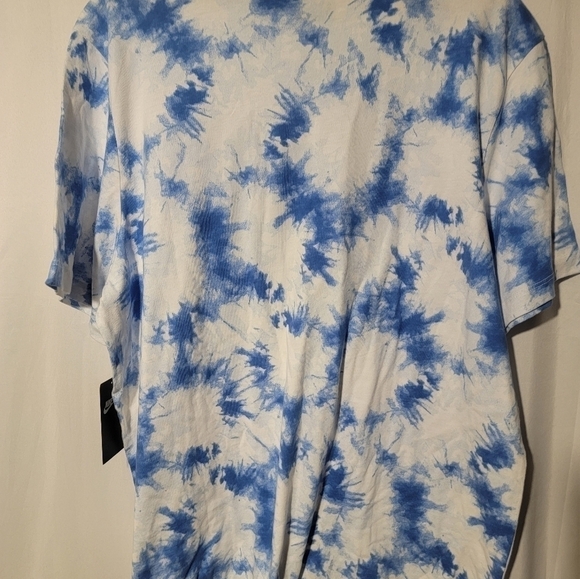 NIKE SPORTSWEAR TIE DYE T-SHIRT WHITE/MULTICOLOR CK0156-100 World peace size XXL - Picture 3 of 4